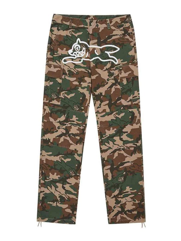 ICECREAM: casual trousers - Running Dog Cargo Trousers