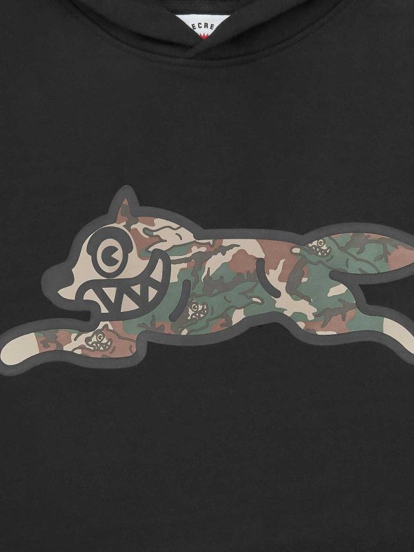 Running Dog Popover Cotton Hoodie shop online: ICECREAM