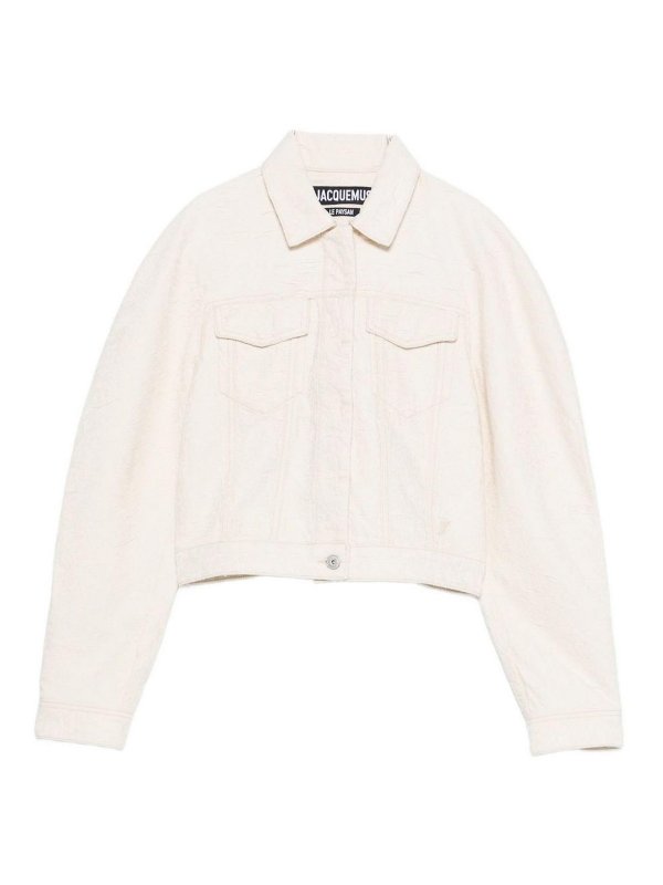 JACQUEMUS: デニムジャケット - デニムジャケット - 白