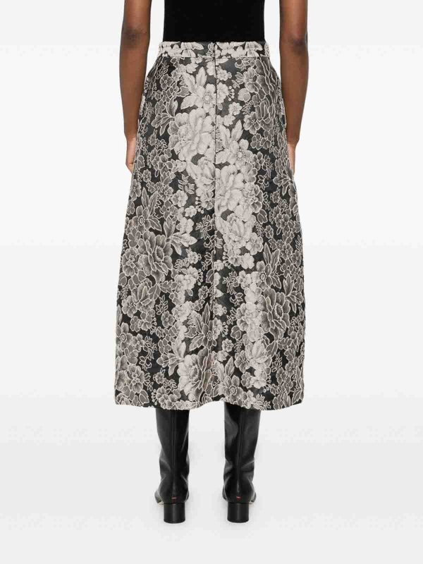 The Best Shops LUNATICA MILANO: ニーレングススカート＆ミディ丈 - 膝丈/ミディスカート - 銀