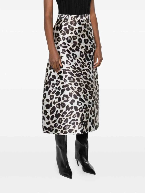 LUNATICA MILANO: ニーレングススカート＆ミディ丈 online - 膝丈/ミディスカート - ブラウン