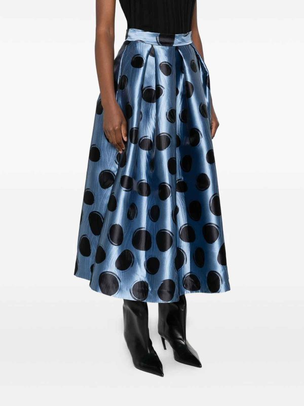 Jupe Midi - Bleu shop online: LUNATICA MILANO