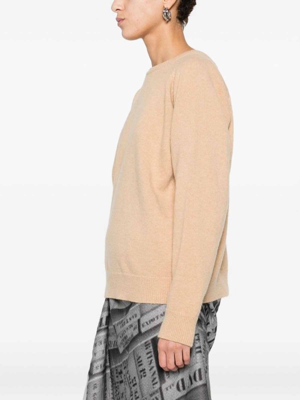 The Best Shops Maison Margiela: Pull col rond - Pull Col Rond - Camel