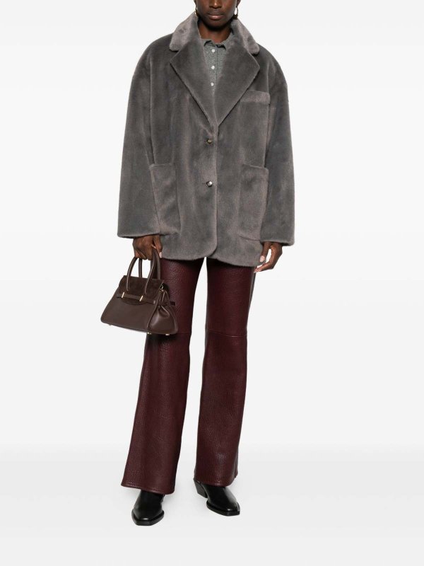 MOLLIOLLI: 毛皮＆シアリングコート online - 毛皮/ムートンコート - グレー