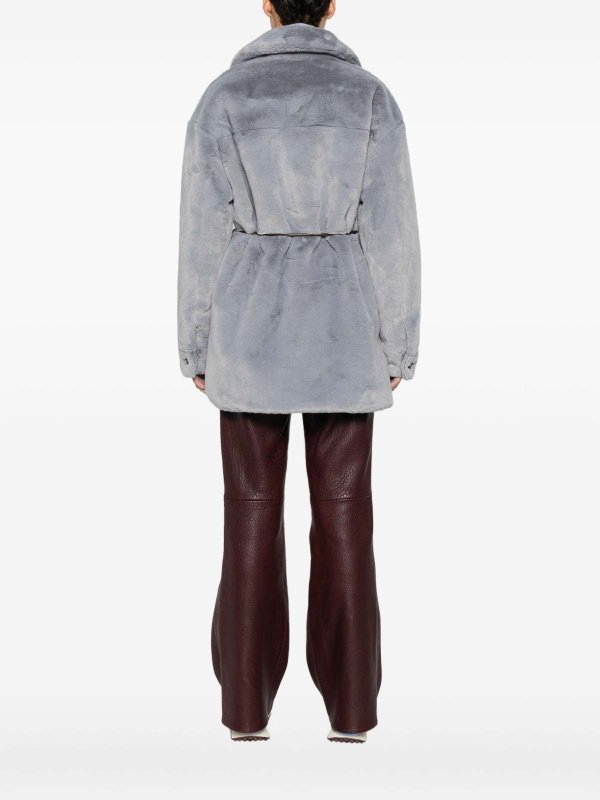 MOLLIOLLI: Abrigos de borreguito y piel  online - Abrigo De Piel - Gris