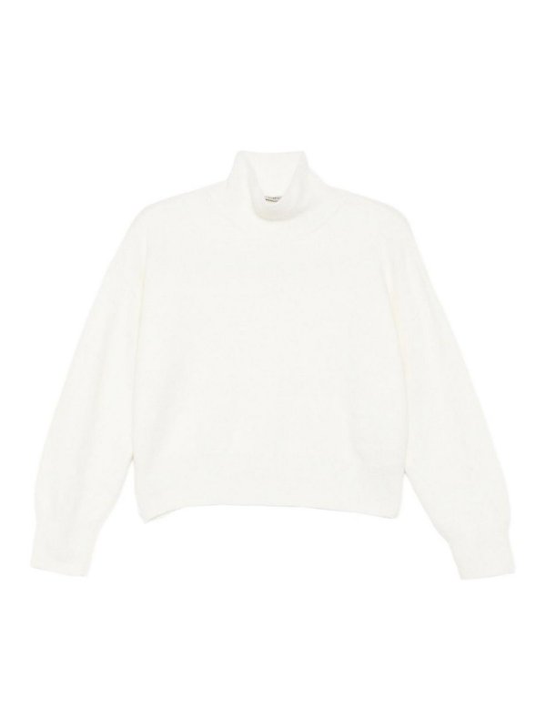 MRZ: Strickpullover mit Rundhalsausschnitt - Rundhalspullover - Weiß