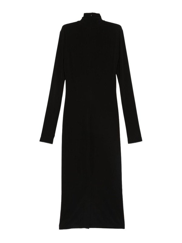 The Best Shops Norma Kamali: Knielange Kleider - Knielanges Kleid - Schwarz
