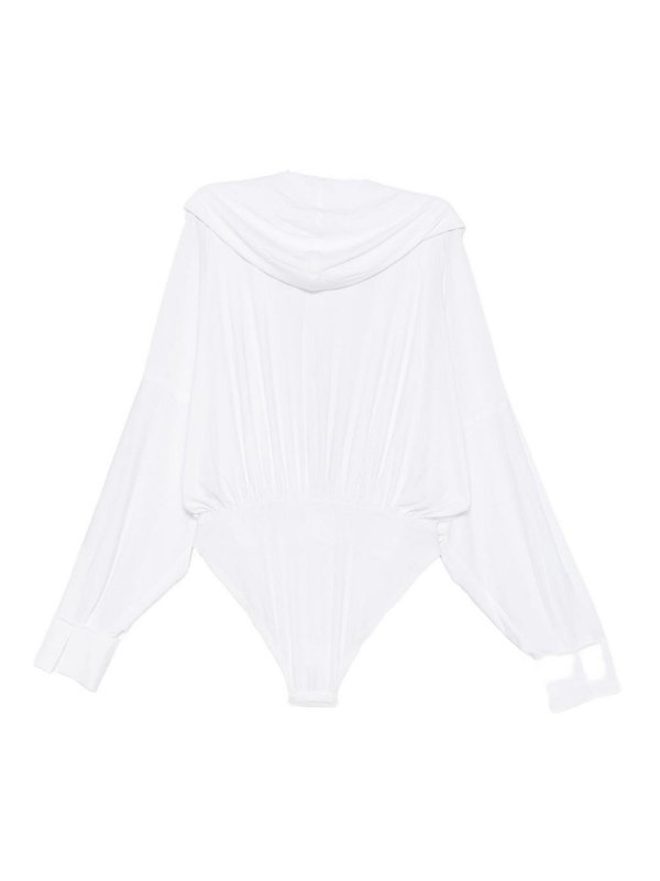 The Best Shops Norma Kamali: Tops & Tank tops - Oversized Hooded Bodysuit