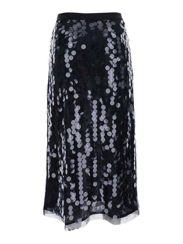 Semicouture: ロングシャツ - ロングスカート - 黒