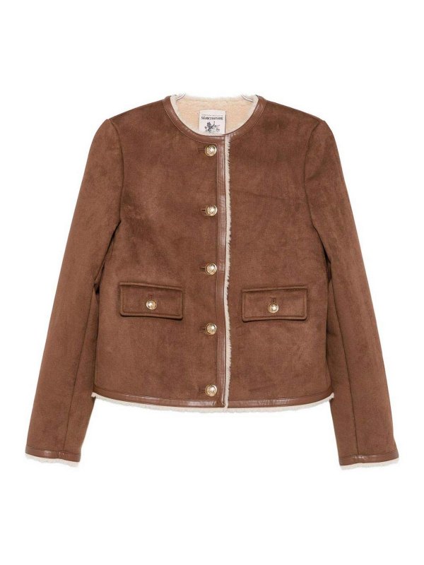 Semicouture: Fur & Shearling Coats - Faux Fur Jacket