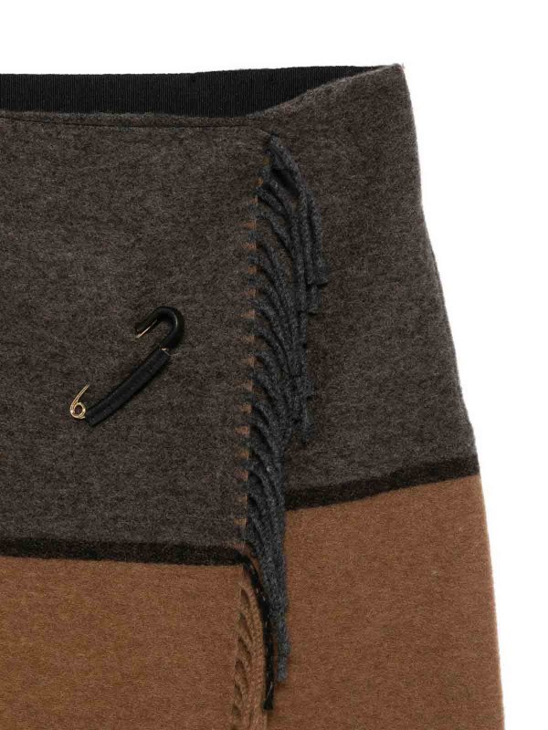 The Best Shops Semicouture: Knee length skirts & Midi - Wool Skirt