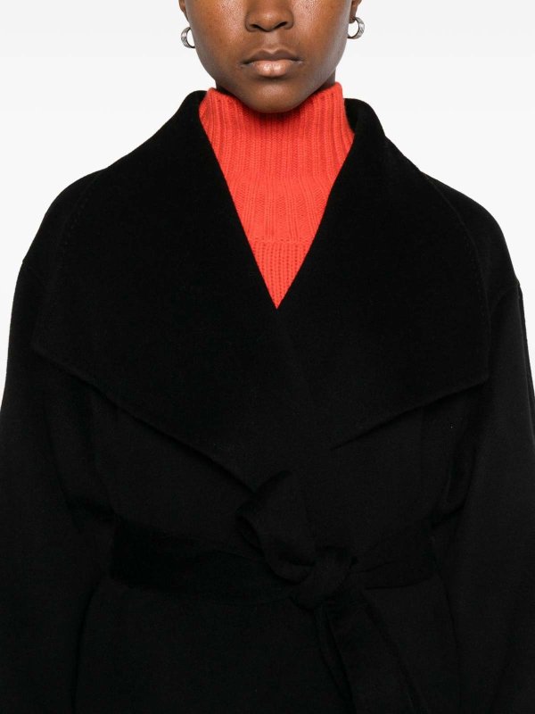 The Best Shops SOFT GOAT: ニーレングスコート - 膝丈コート - 黒