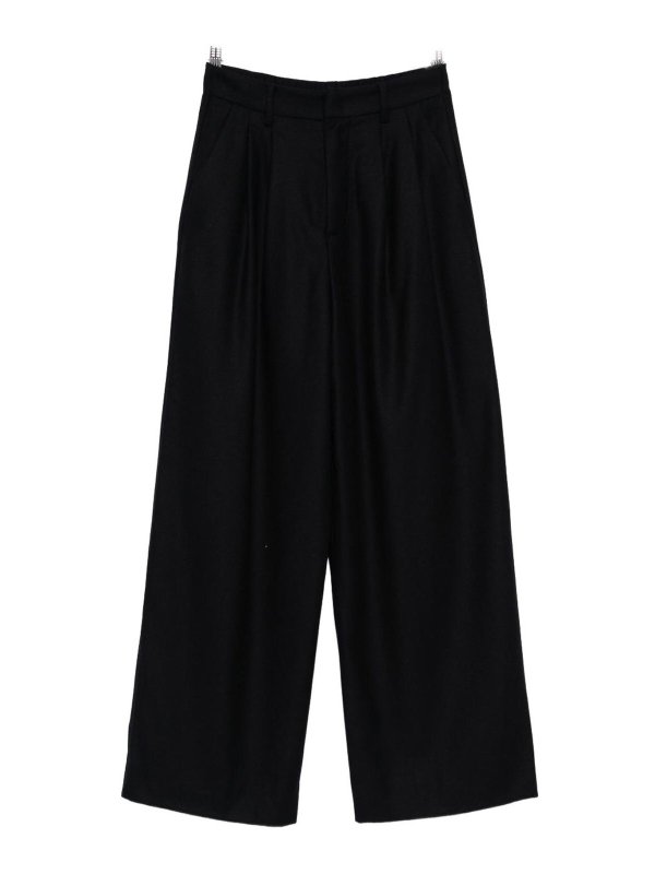 SUSANNE BOMMER: カジュアルトラウザー - カジュアルパンツ - ブルー