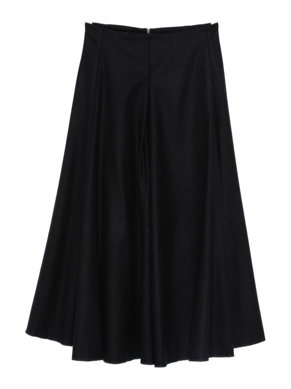 SUSANNE BOMMER: Knee length skirts & Midi - Cotton Midi Skirt