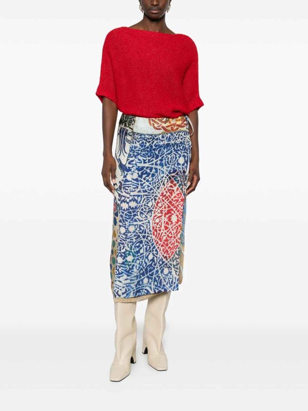 Jupe Midi - Multicolore shop online: TALKING WALLS