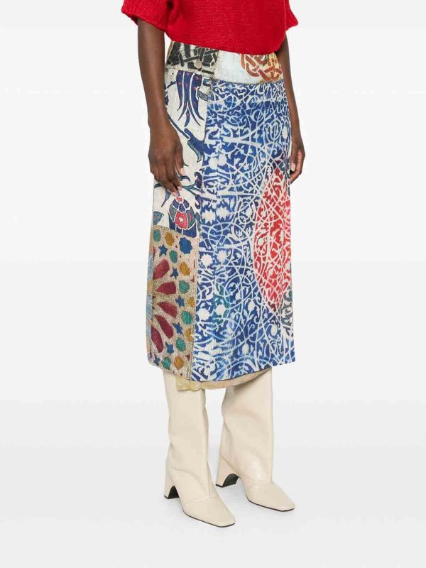 TALKING WALLS buy online Jupe Midi - Multicolore