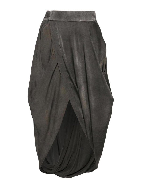 UMA WANG: Knielange und Midi Röcke - Midirock - Grau