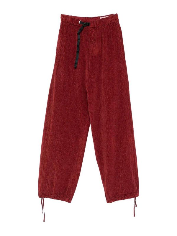 WHITE SAND: ストレートジーンズ - ストレートジーンズ - ダークレッド