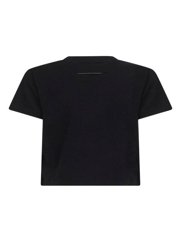 MM6 MAISON MARGIELA: t-shirts online - Logo Cotton T-Shirt