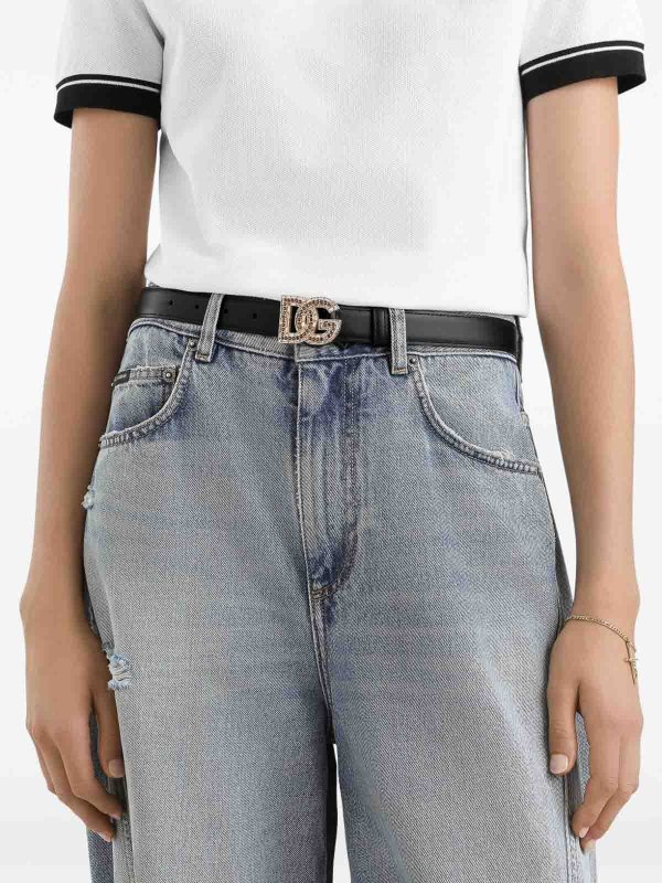 DOLCE & GABBANA: belts online - Leather Belt