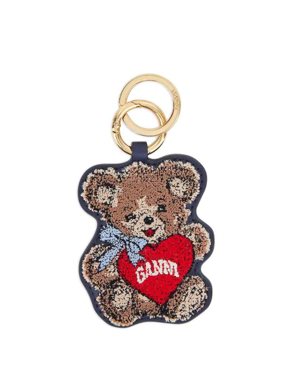 GANNI: key holders - Bear Keyring