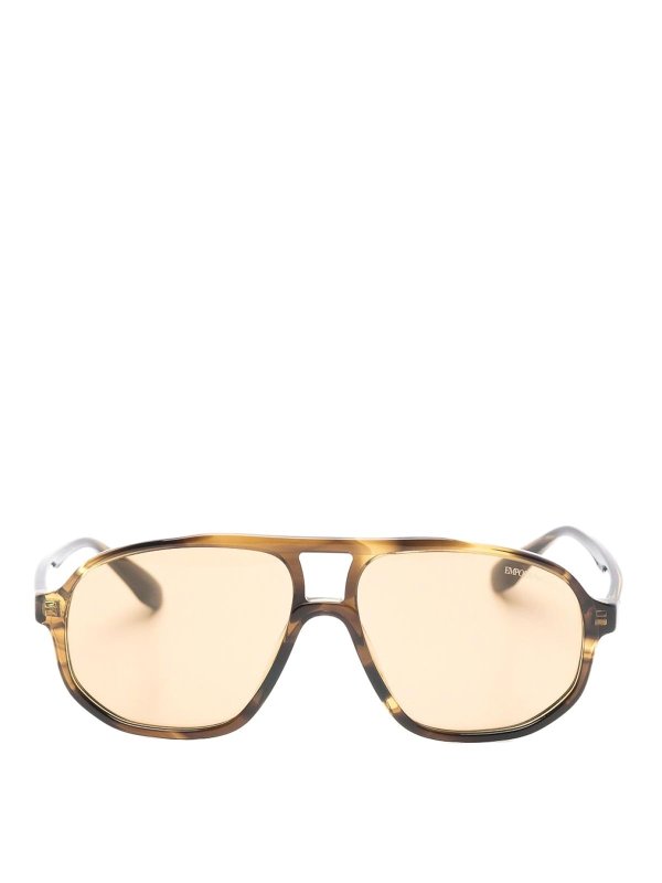 EMPORIO ARMANI: サングラス - サングラス - ライトブラウン