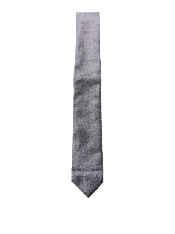 FORTE FORTE: Corbatas y pajaritas - Corbata - Gris