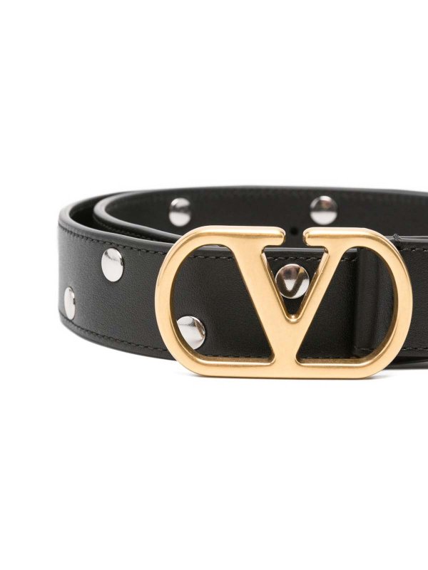 VALENTINO GARAVANI: belts online - Vlogo Leather Belt
