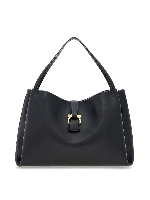 FERRAGAMO: Schultertaschen - Schultertasche - Schwarz