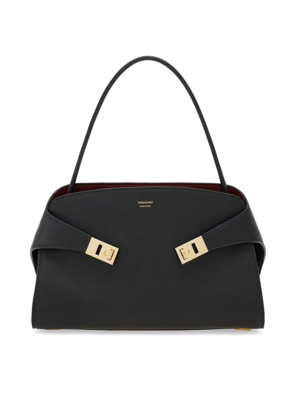 FERRAGAMO: Handtaschen - Shopper - Schwarz