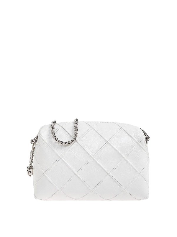 TORY BURCH: cross body bags - Fleming Leather Crossbody Bag