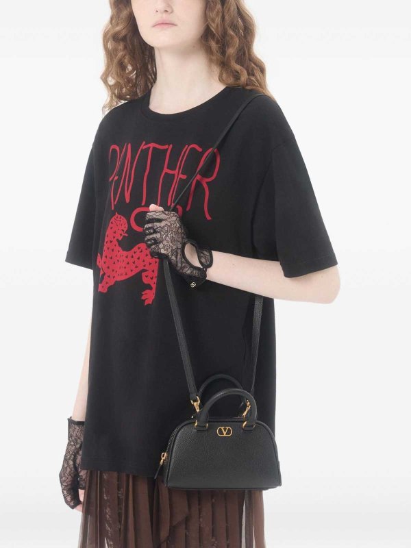 The Best Shops VALENTINO GARAVANI: clutches - Vlogo Signature Leather Mini Bag