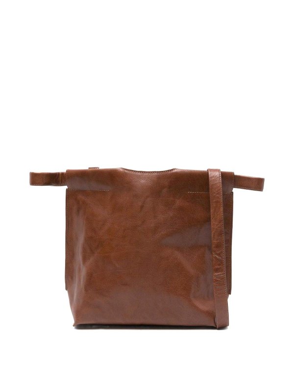 BEA BONGIASCA: cross body bags - Leather Crossbody Bag