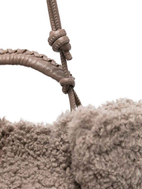 HEREU: shopper online - Arta Mini Shearling Tote