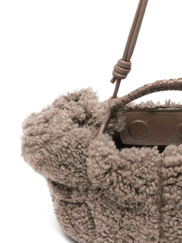 HEREU buy online Arta Mini Shearling Tote