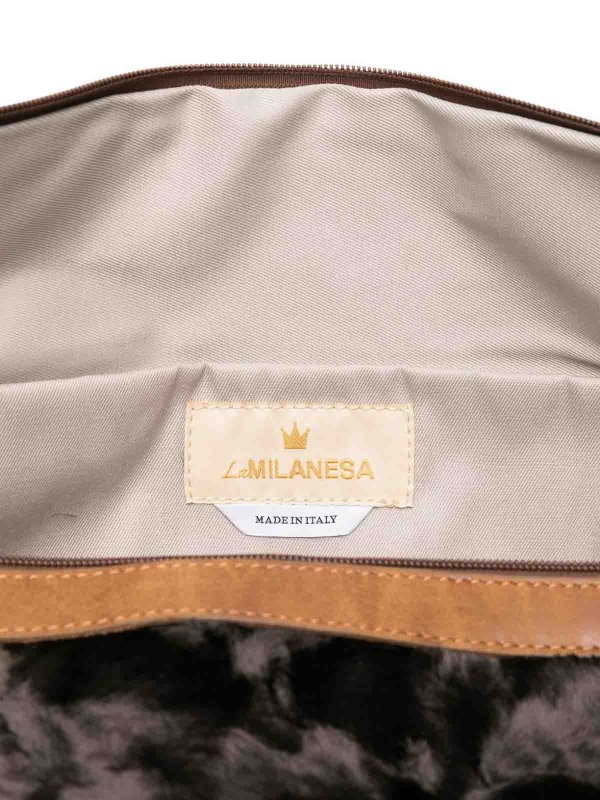 The Best Shops LA MILANESA: Schultertaschen - Schultertasche - Braun