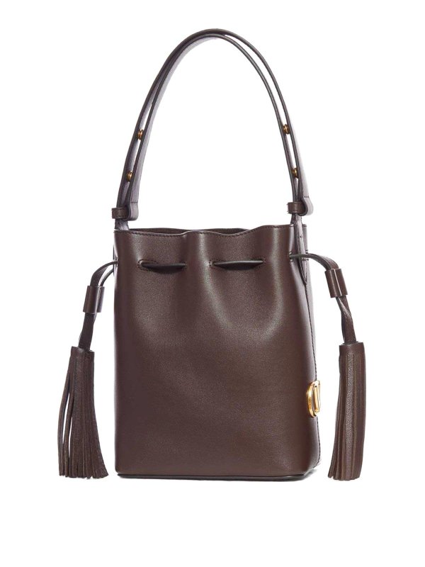 VALENTINO GARAVANI: Bolsos Saco - Bolso Saco - Marrón Oscuro