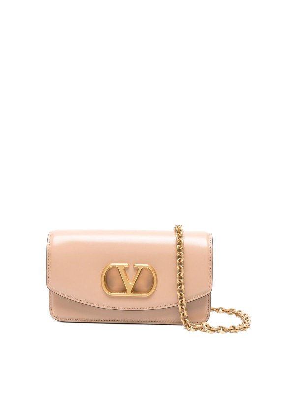 VALENTINO GARAVANI: クラッチバッグ - クラッチバッグ - ライトピンク