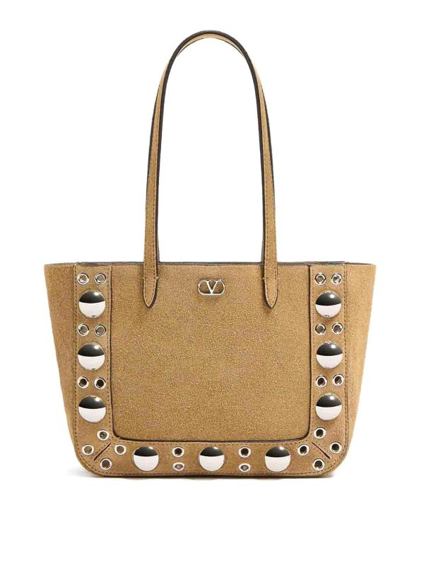 VALENTINO GARAVANI: Handtaschen - Shopper - Beige