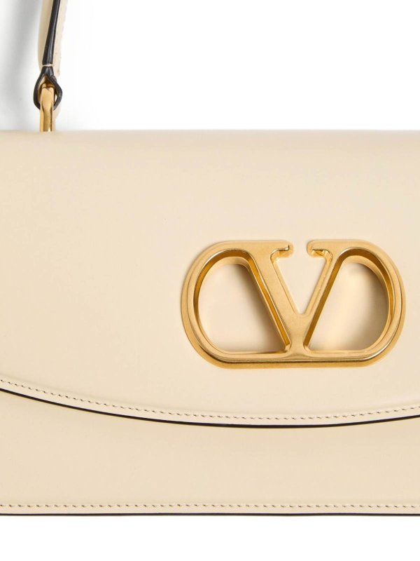 VALENTINO GARAVANI: shopper online - Borsa con manico superiore in pelle Vain