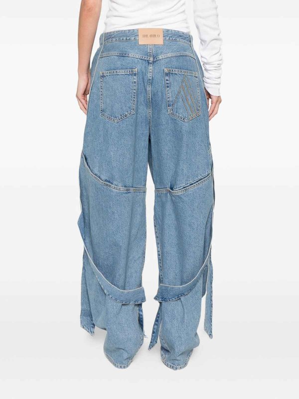 The Best Shops The Attico: Jeans à jambe droite - Jean Droit - Bleu