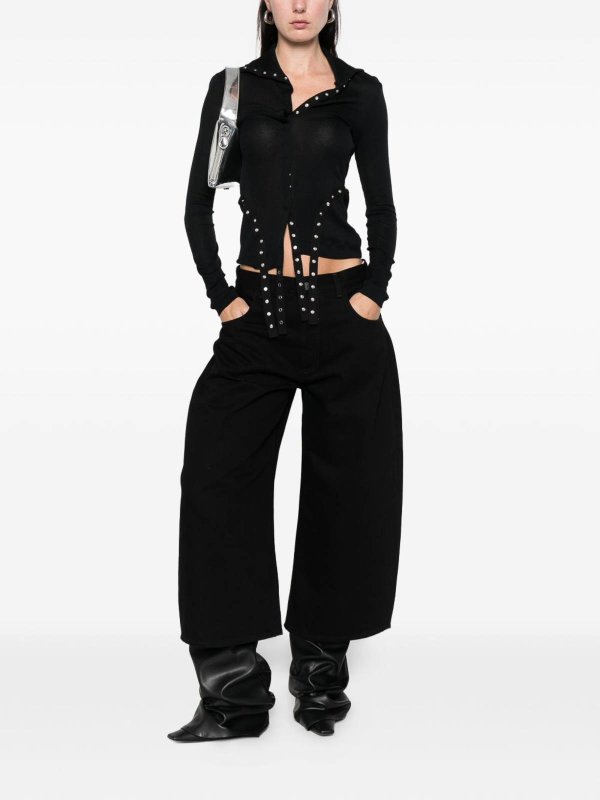 The Attico buy online ストレートジーンズ - 黒