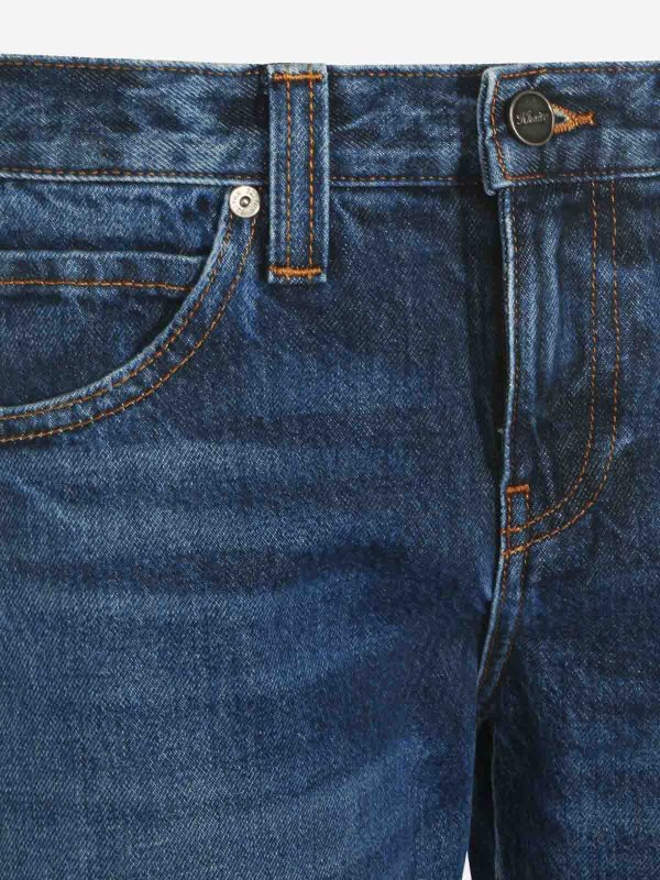 KHAITE: Jeans Rectos online - Vaqueros Rectos - Azul