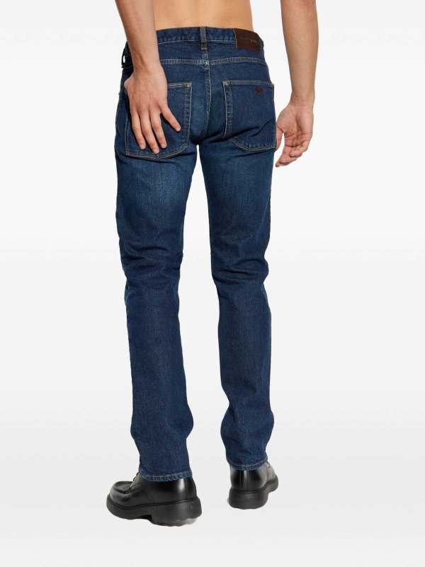 The Best Shops EMPORIO ARMANI: straight leg jeans - Denim Cotton Jeans