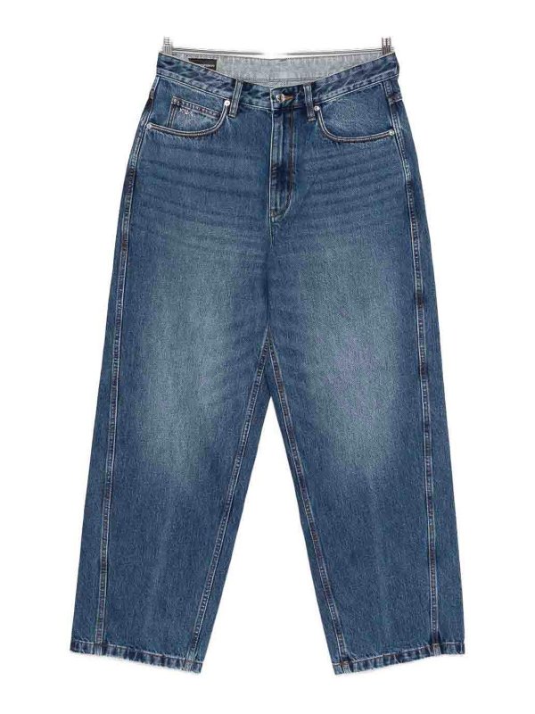 EMPORIO ARMANI: straight leg jeans - Twist Fit Denim Jeans