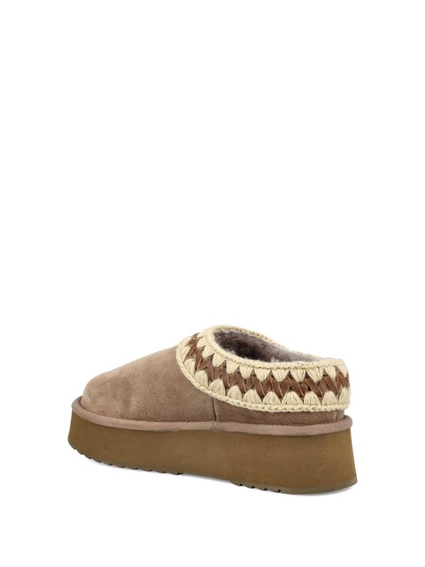 The Best Shops MOU: Loafers & Slippers - Platform Clog Suede Slippers