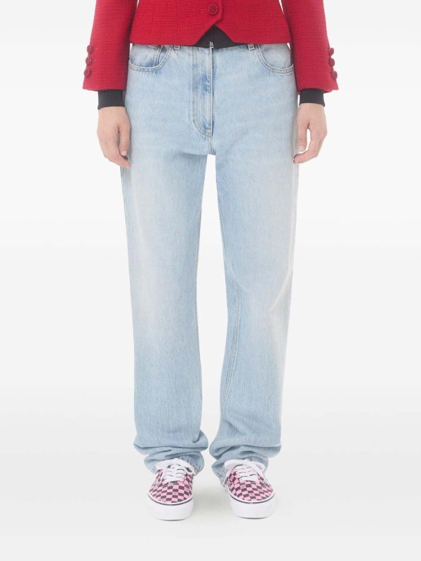 Straight Leg Jeans - Blau shop online: VALENTINO GARAVANI
