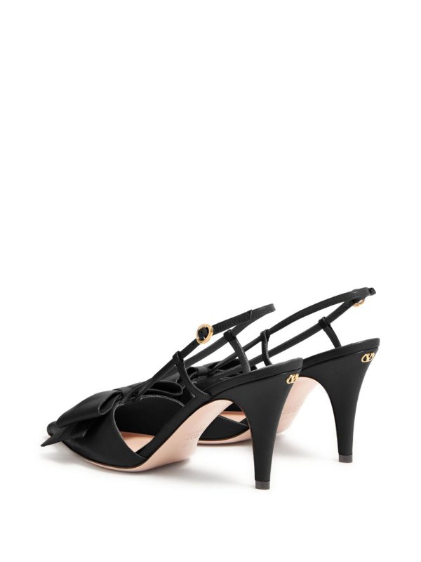 The Best Shops VALENTINO GARAVANI: court shoes - Bowow Leather Slingback Pumps