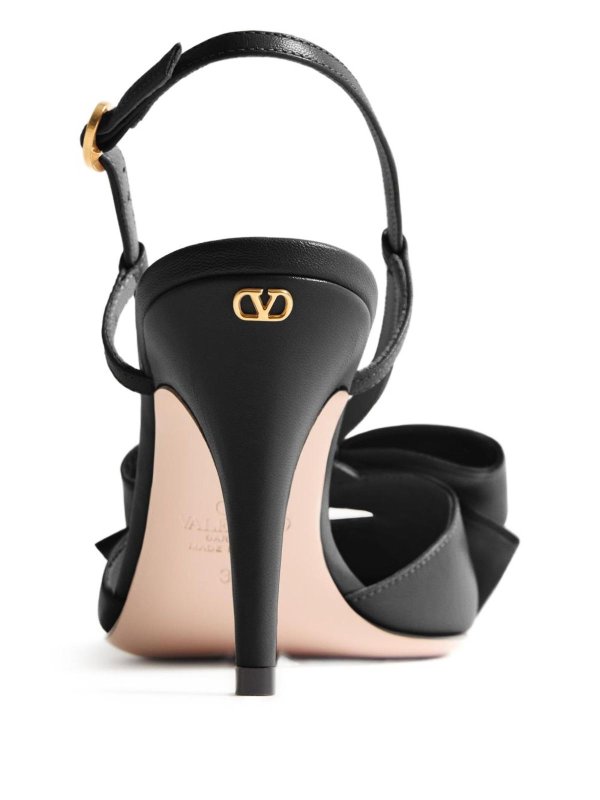 VALENTINO GARAVANI buy online Bowow Leather Slingback Pumps