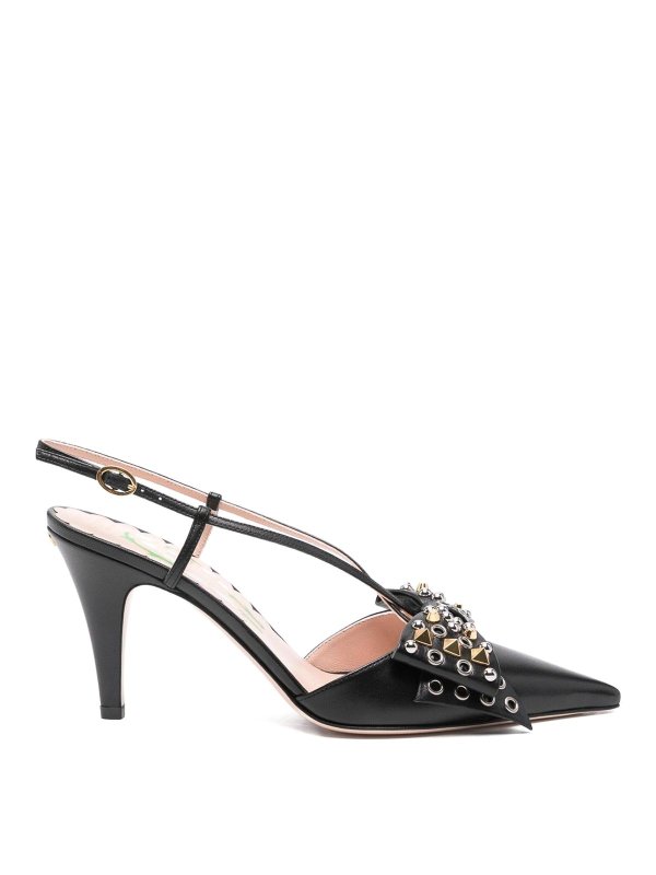 VALENTINO GARAVANI: court shoes - Bowow Leather Pumps